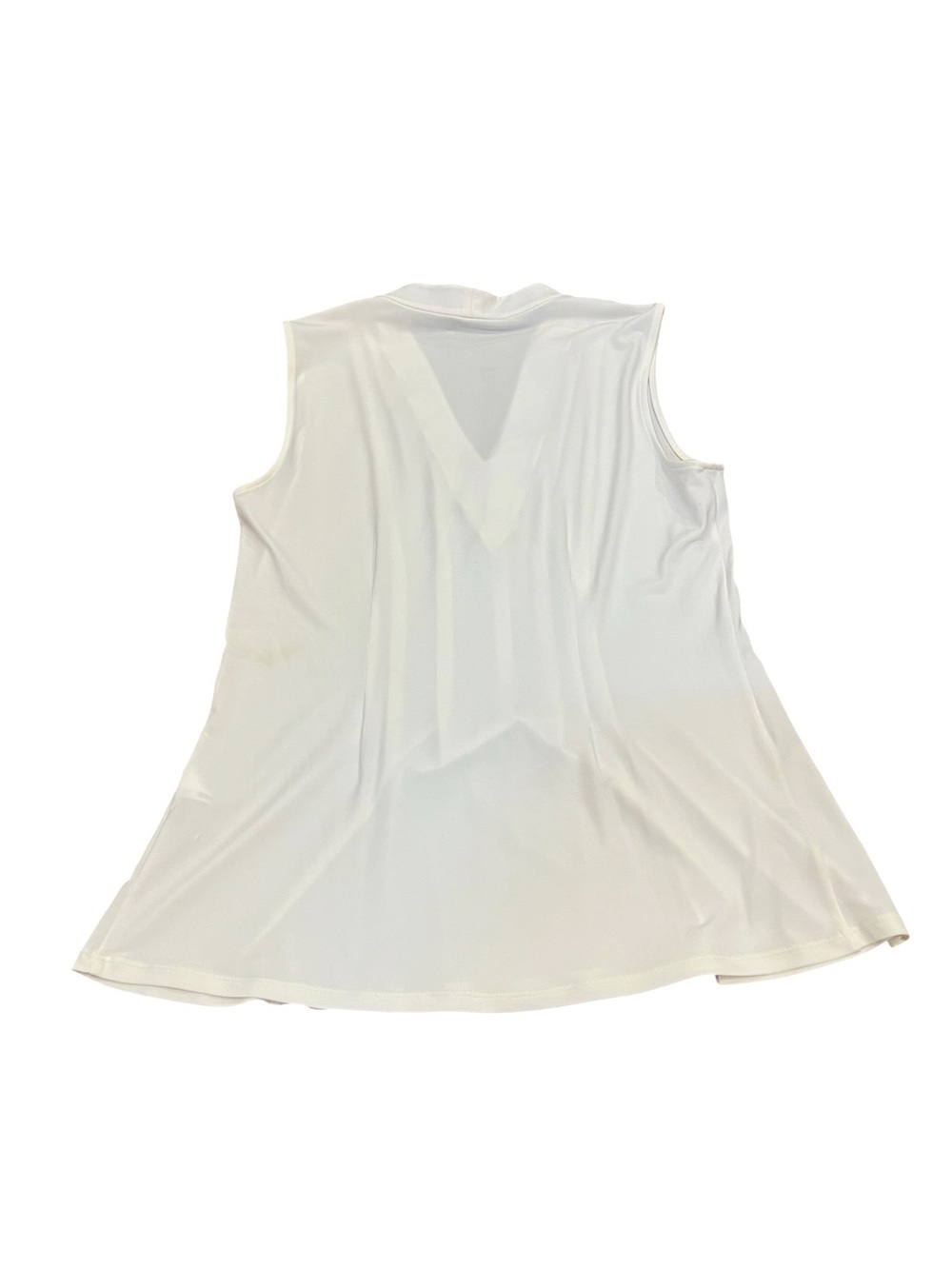 Tahari White Sleeveless Muscle Tee